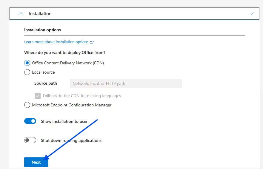 Download Office Deployment Tool from Microsoft
