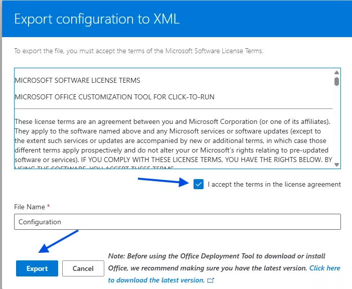 Download Office Deployment Tool from Microsoft